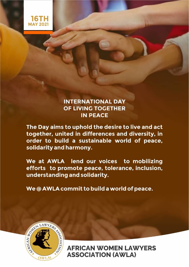 Happy International Day of Living Together in Peace 2021