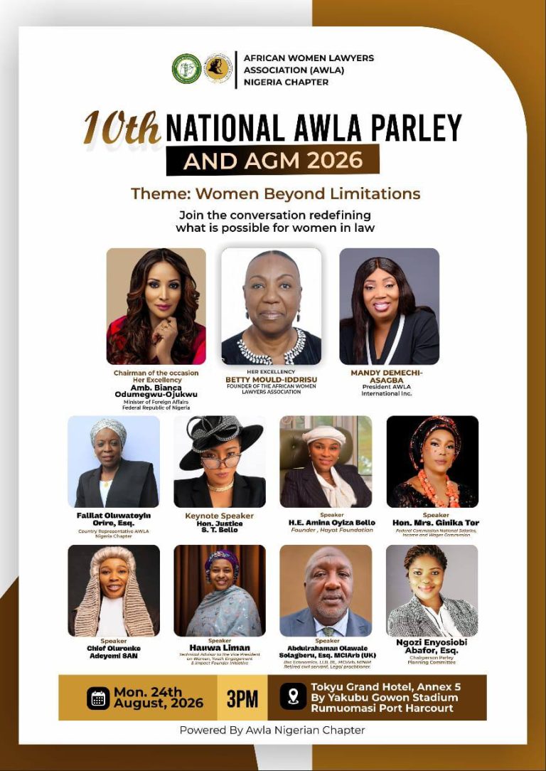 10TH NATIONAL AWLA PARLEY & AGM 2026